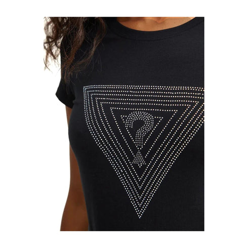 Guess T-shirt T-shirt Donna con logo strass Nero A24 - GUESSW4BI41KA0Q1 - JBLK - XS - Francavilla Moda